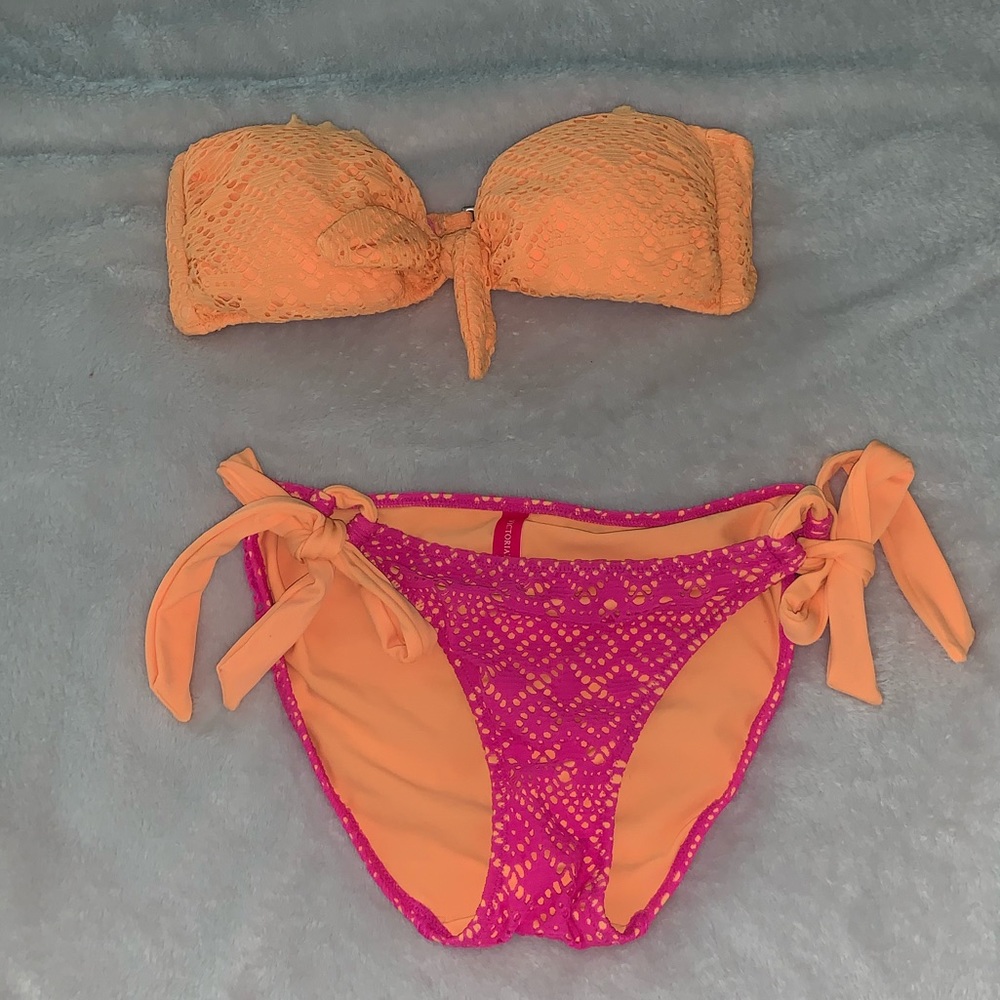 VS pink and orange bikini